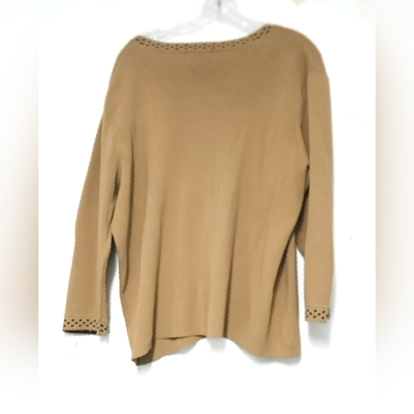 Women's Tan Sweater Size:1X - Picture 1 of 5
